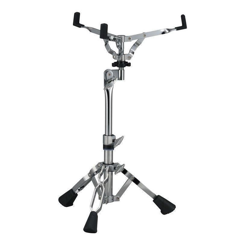 Yamaha SS850 double braced snare drum stand showing sturdy metal construction and adjustable hardware for secure percussion setup.