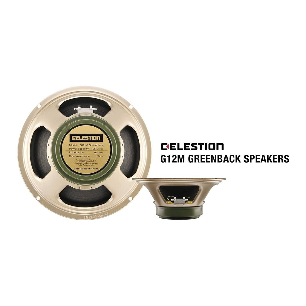 Vox V212C Custom Extension Cabinet with 2 x 12 inch Celestion Greenback Speakers