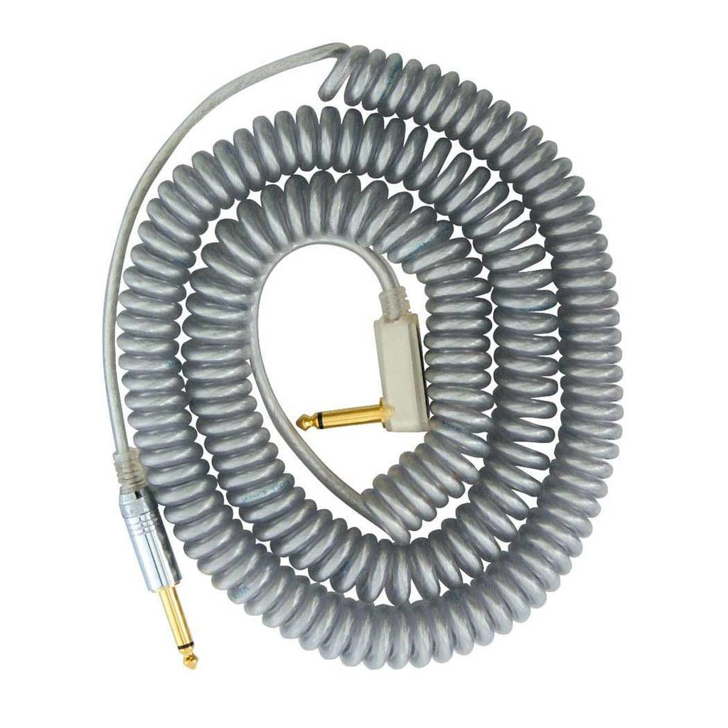 Vox VCC090 Vintage Coiled Guitar Lead in Silver