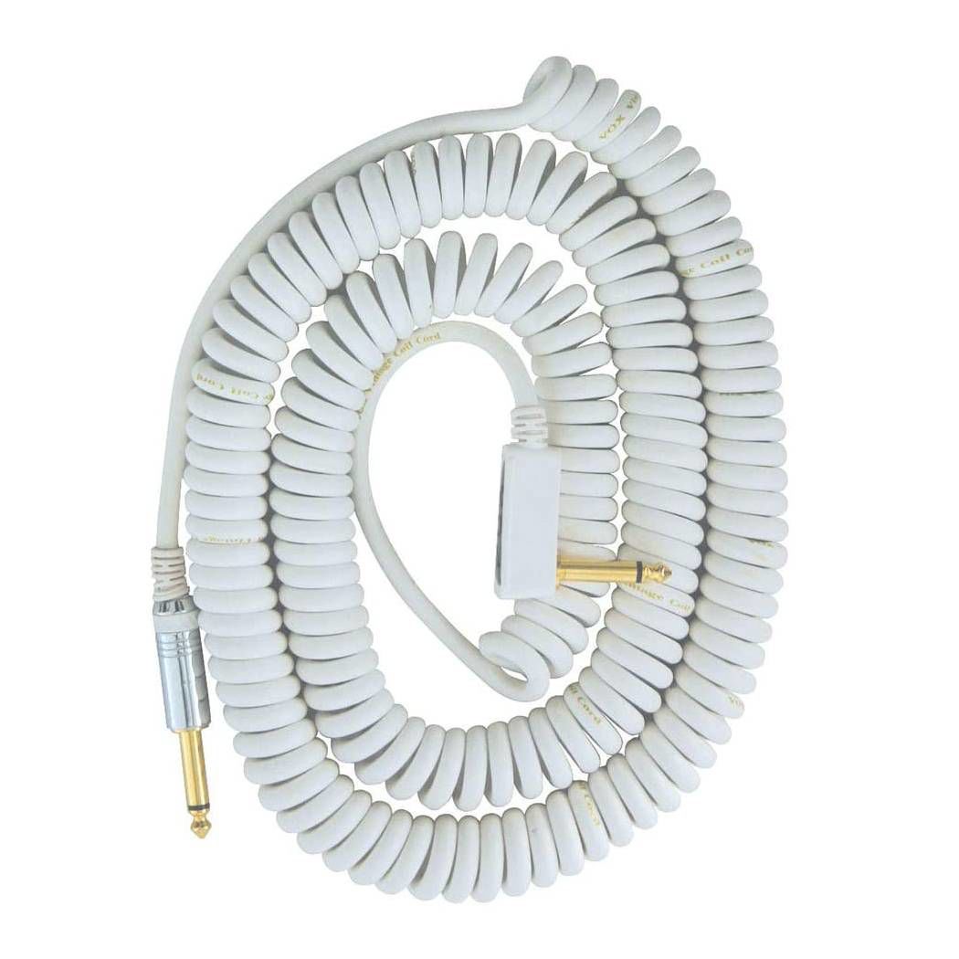 Vox VCC090 Vintage Coiled Guitar Lead in White