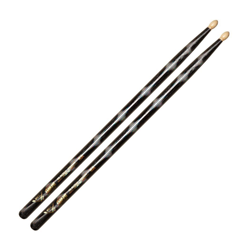 Vater VCBK5A Colour Wrap Black Optic Los Angeles 5A Drumsticks - Wood Tip