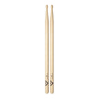 Vater VH2BW 2B American Hickory wood tip drumsticks for percussion, showing the sticks with natural wood finish and Vater branding.