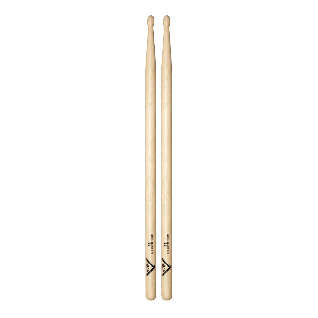 Vater VH2BW 2B Wood Tip American Hickory Drumsticks