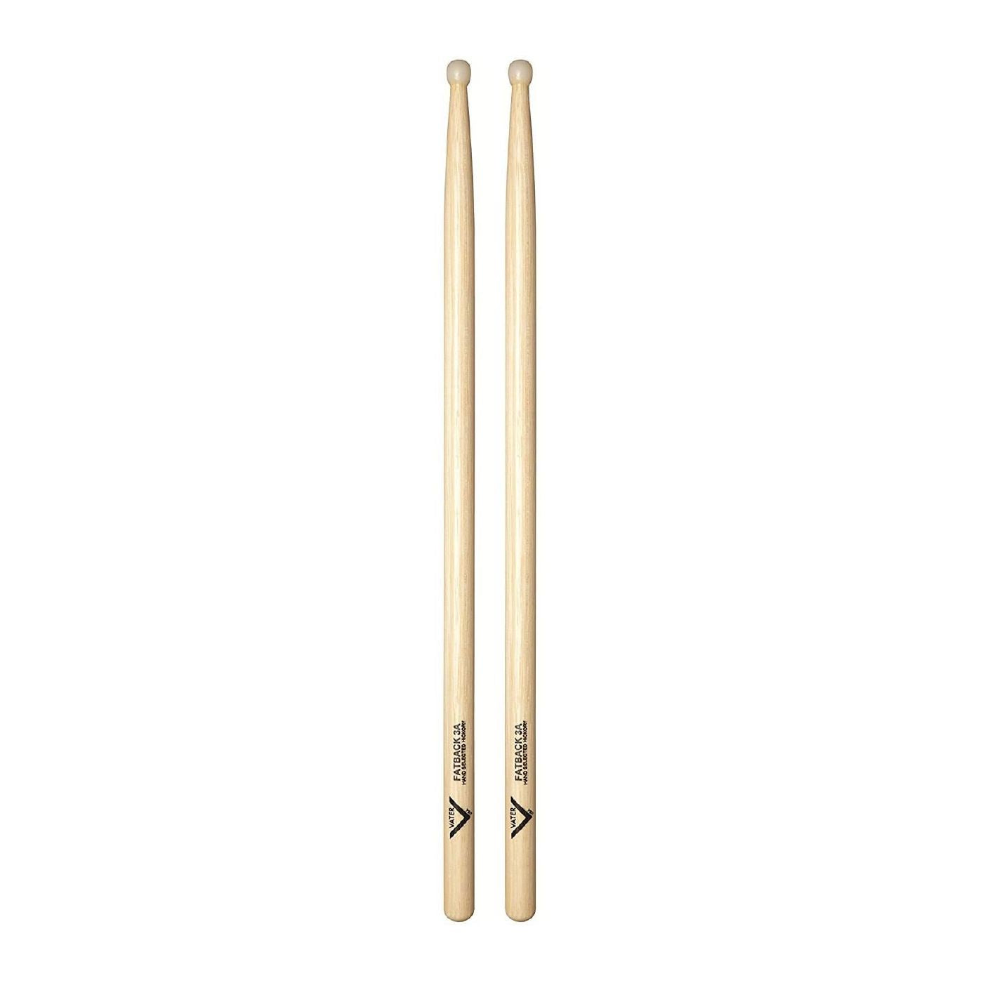 Vater VH3AN 3A Nylon Tip American Hickory Drumsticks