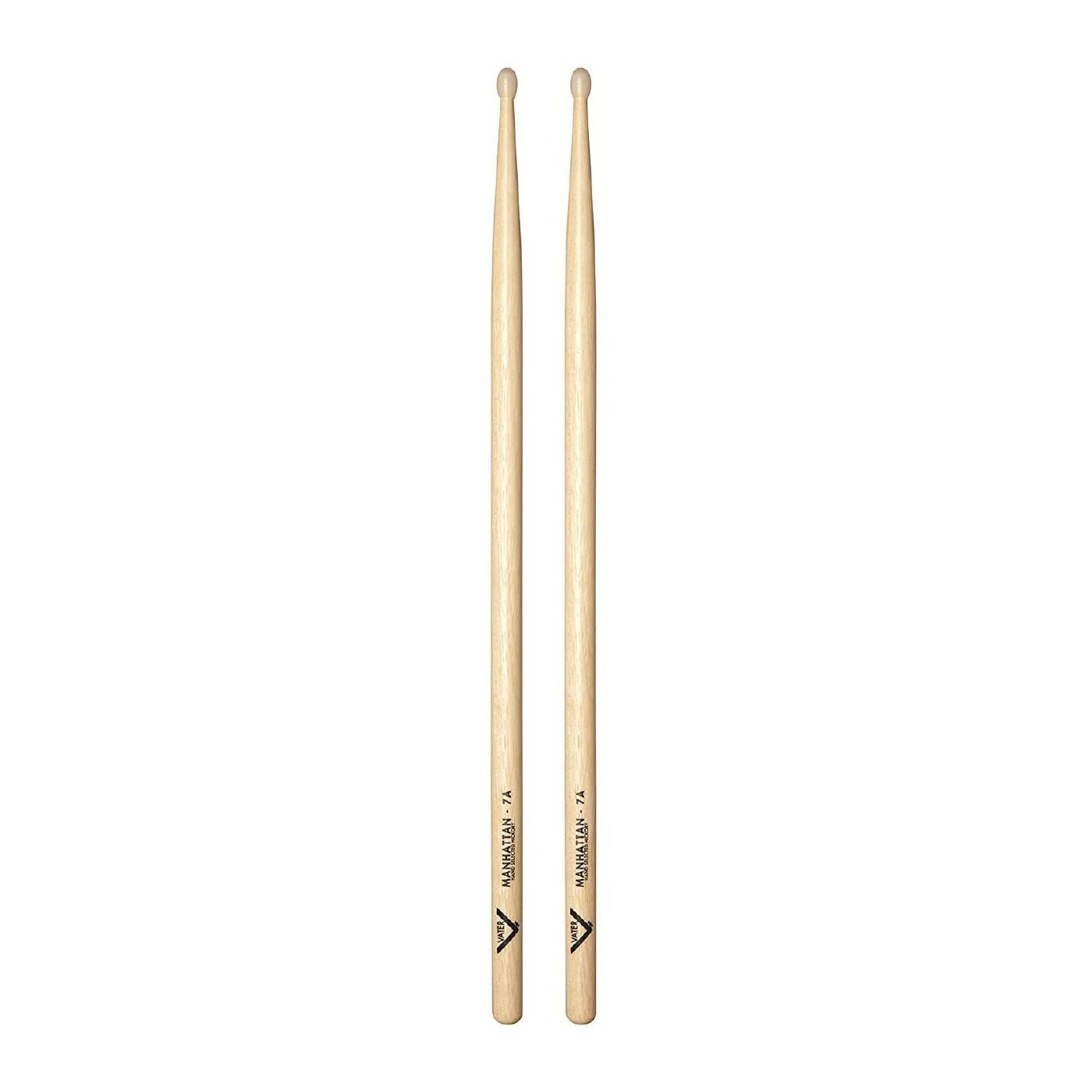 Vater VH7AN 7A Nylon Tip American Hickory Drumsticks