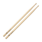 Vater VH7AS American Hickory 7A stretch drumsticks with wood tips, showing the sticks laid out on a surface.