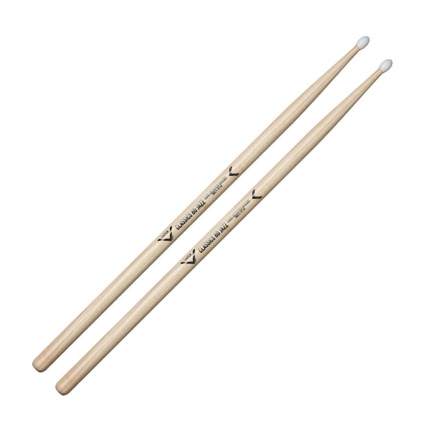 Vater VHC8DJN Classics 8D Jazz Drumsticks - Nylon Tip