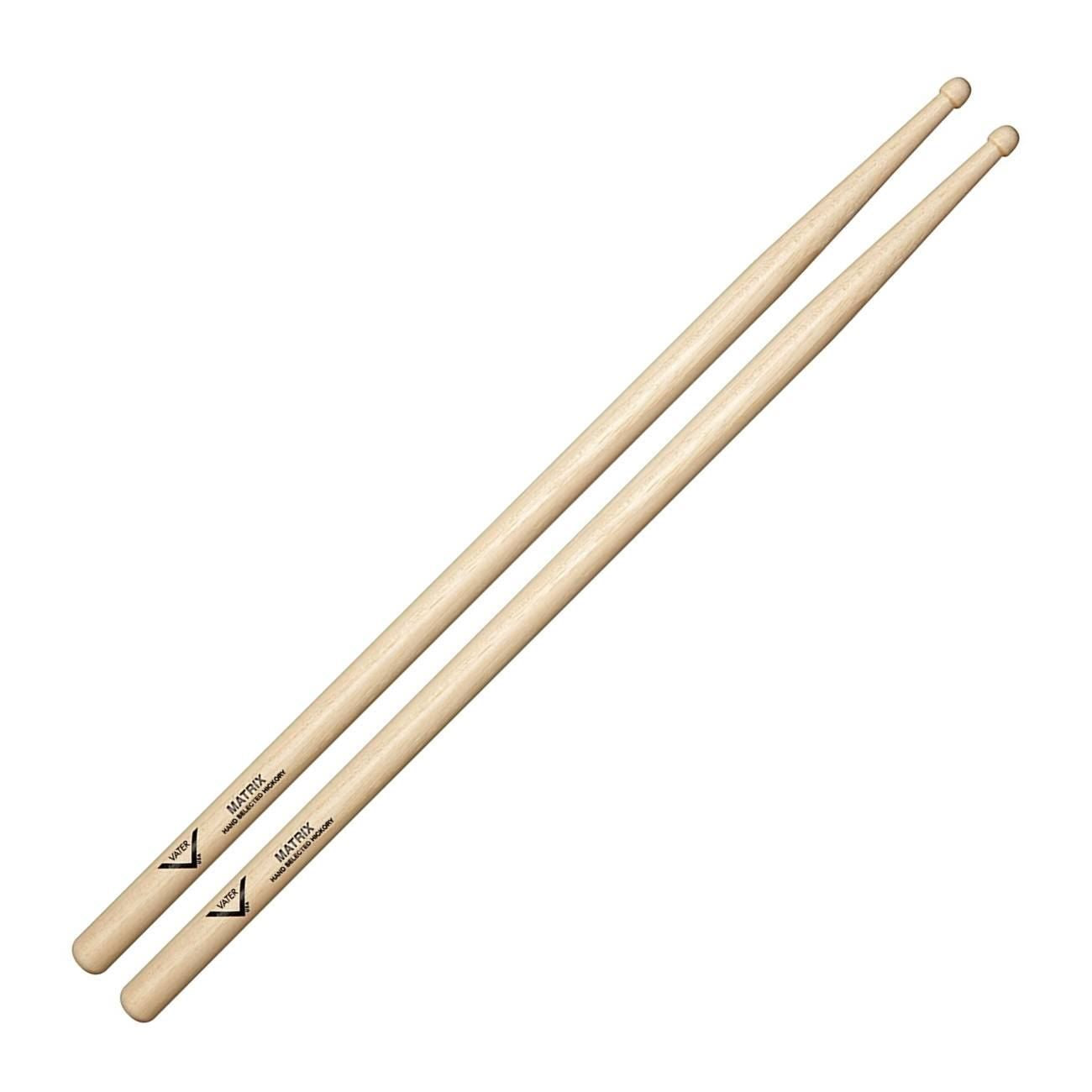 Vater VHMTRXW American Hickory Matrix Drumsticks - Wood Tip