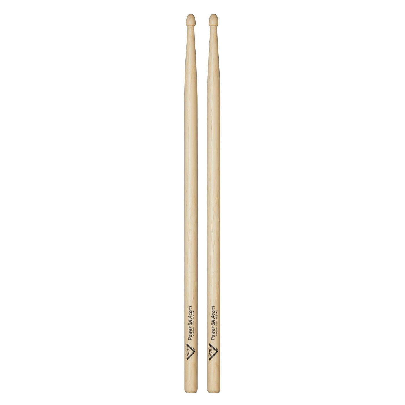 Vater VHP5AAW American Hickory Power 5A Acorn Wood Tip Drumsticks