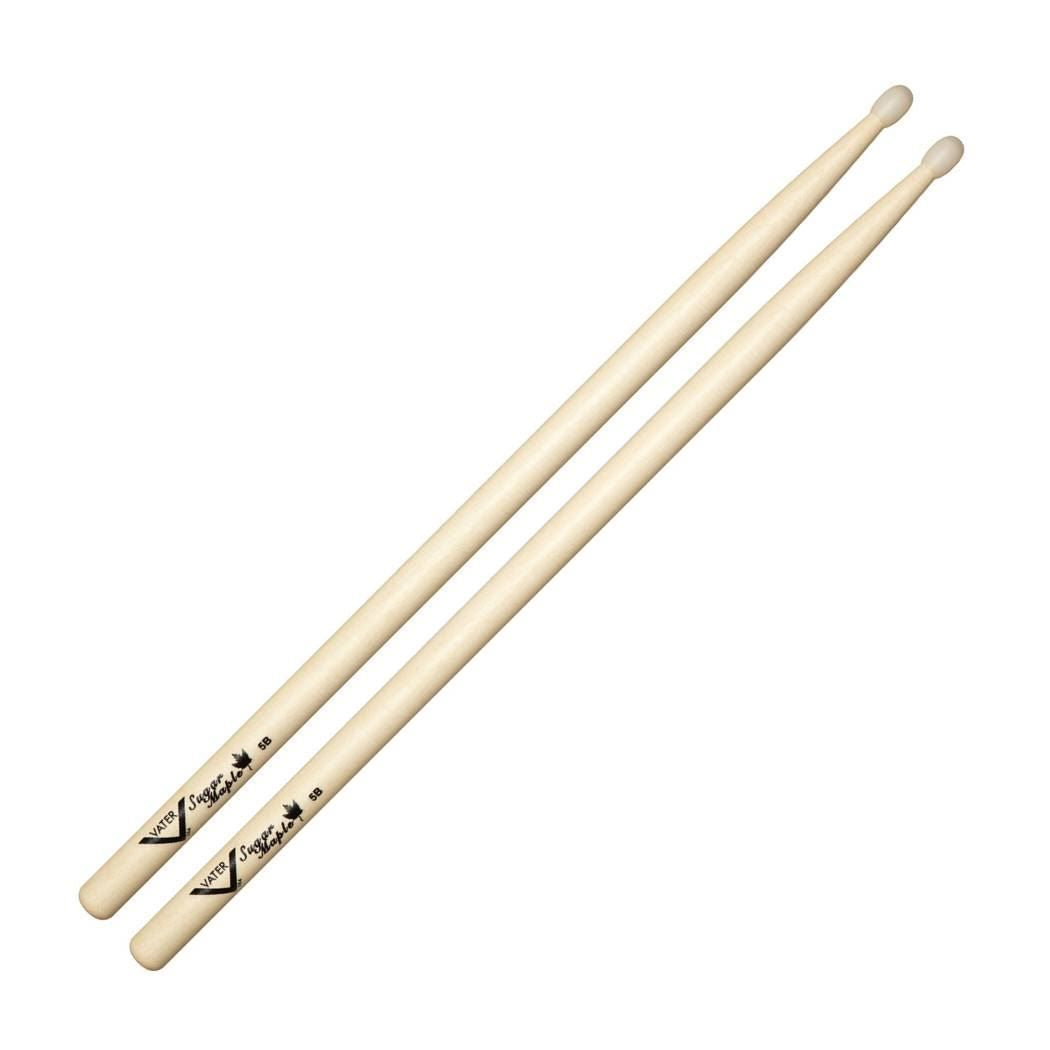Vater VSM5BN Sugar Maple 5B Drumsticks - Nylon Tip