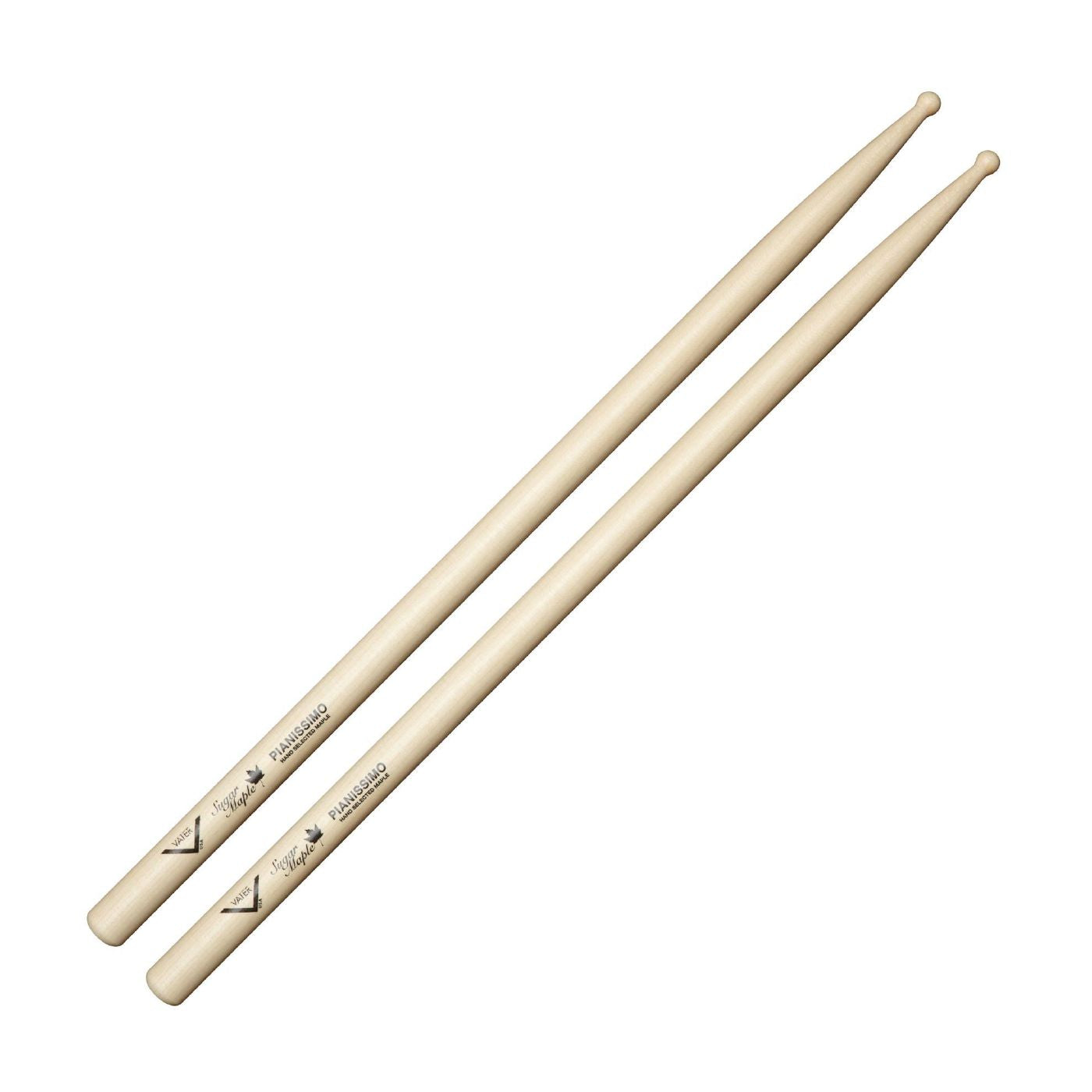 Vater VSMPIANW Sugar Maple Pianissimo Drumsticks - Wood Tip