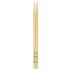 Vater VSMPTRW Sugar Maple Phat Ride drumsticks with wood tips, designed for drummers, shown resting on a drum kit.