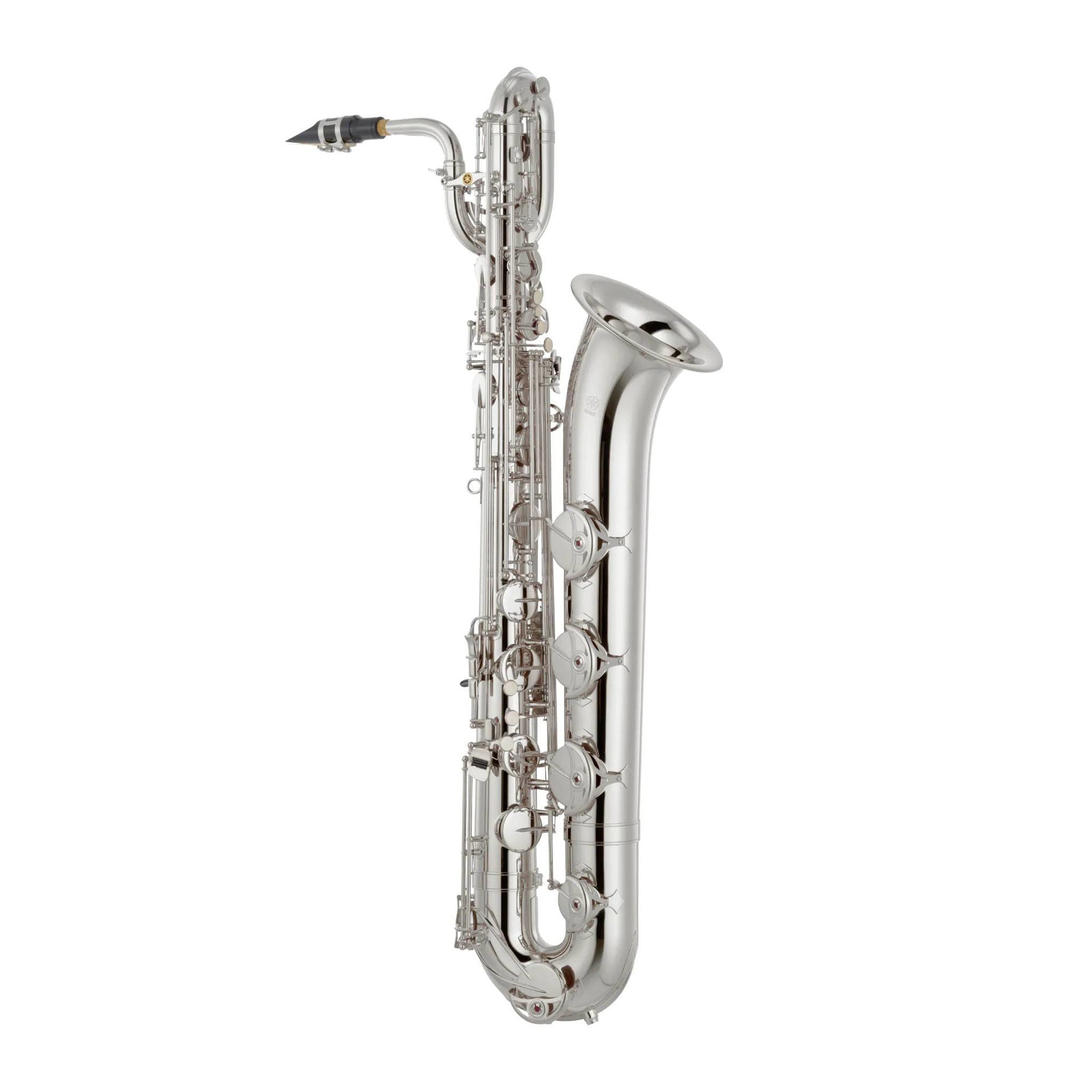 Yamaha YBS-480S Intermediate Baritone Saxophone with Floor Peg - Silver Plated