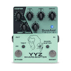 Tech 21 Sansamp YYZ Shape Shifter Geddy Lee signature effects pedal with various control knobs and input/output jacks.