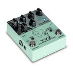 Tech 21 Sansamp YYZ Shape Shifter Geddy Lee signature effects pedal, compact guitar effects pedal with multiple tone-shaping controls.