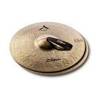 Pair of Zildjian Orchestral Classic 20-inch medium heavy cymbals, showing their size, shape, and metal finish.