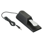 Yamaha FC4A piano-style sustain pedal for keyboards, showing the black pedal with cord attached, used as a keyboard accessory.