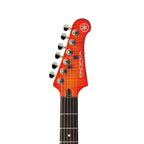 Yamaha PAC611H Pacifica Electric Guitar with Tinted Maple Neck in Light Amber Burst Flamed Maple