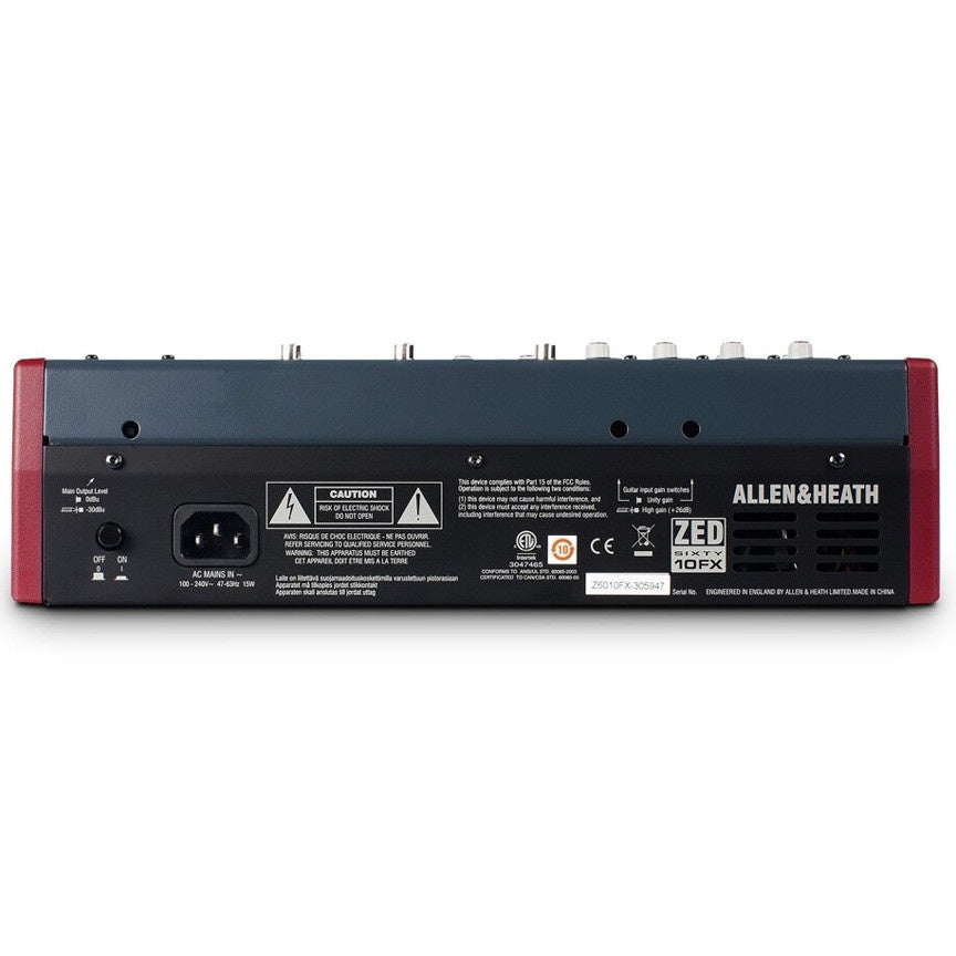 Allen & Heath Zed60-10FX Mixing Desk