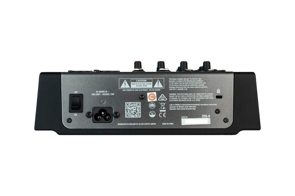 Allen & Heath Zed-6 Compact 6-Input Analogue Mixer