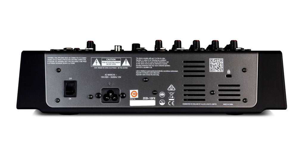 Allen & Heath ZEDi10FX Hybrid Compact Mixer (with 4x4 Interface & Effects)