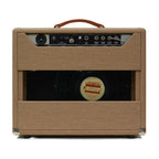 Achillies Zephyr 15w 1x12 tube guitar combo amplifier with Jensen C12Q speaker in almond Marquee Tolex finish.