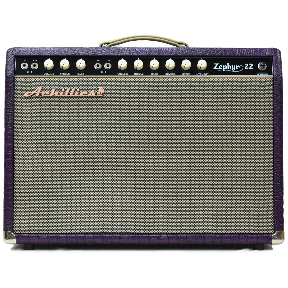 Achillies Zephyr 22W 1x12 Tube Combo Guitar Amp with Jensen Speaker - Purple Crocodile Tolex