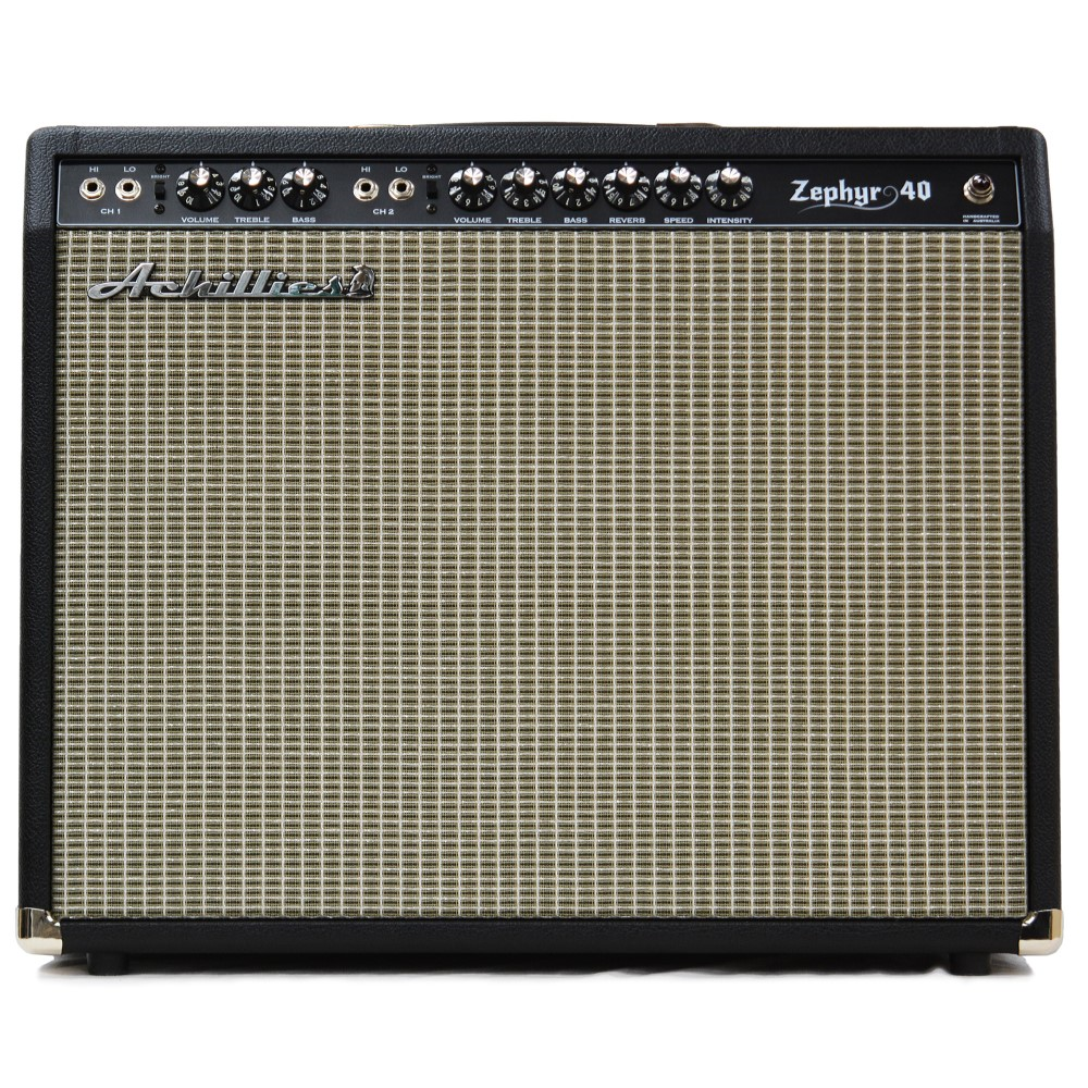 Achillies Zephyr 40W 1x15 Modified Tube Guitar Combo Amplifier with Jensen C15N - Black Bronco Tolex
