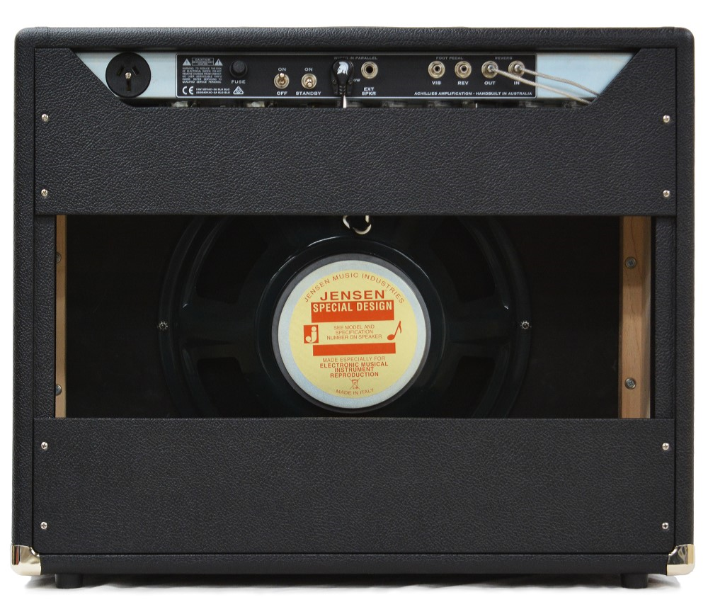 Achillies Zephyr 40W 1x15 Modified Tube Guitar Combo Amplifier with Jensen C15N - Black Bronco Tolex