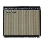 Achillies Zephyr 40W 1x15 guitar combo amplifier with Jensen C15N speaker, black Bronco tolex finish, vintage-style design.