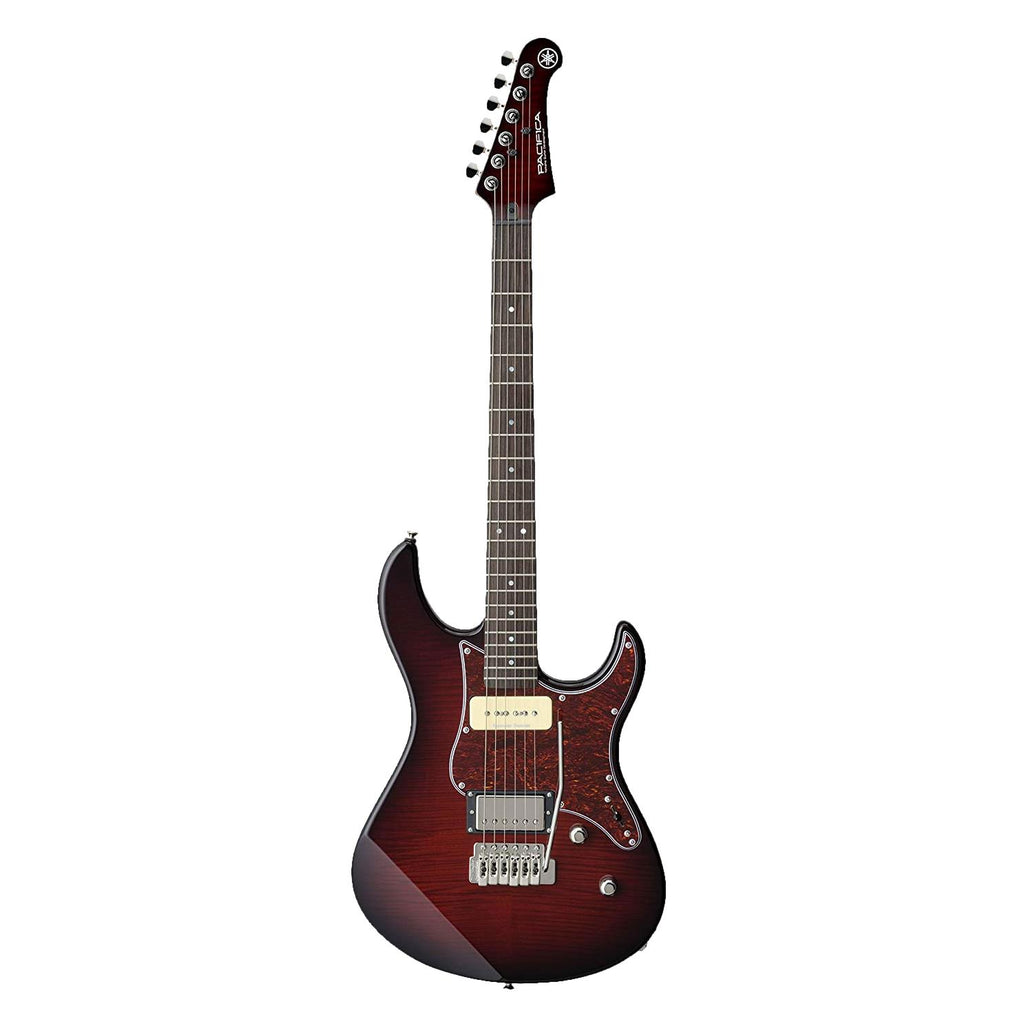 Yamaha PAC611VFM Pacifica Electric Guitar - Dark Red Burst
