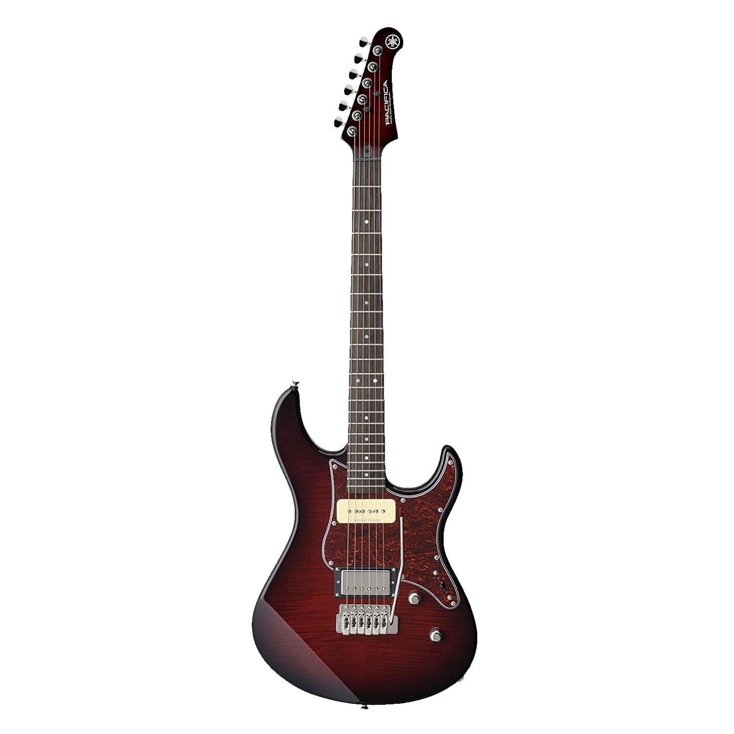Yamaha PAC611VFM Pacifica Electric Guitar - Dark Red Burst