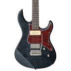 Yamaha PAC611V Pacifica Electric Guitar with Tinted Maple Neck in Translucent Black Flamed Maple