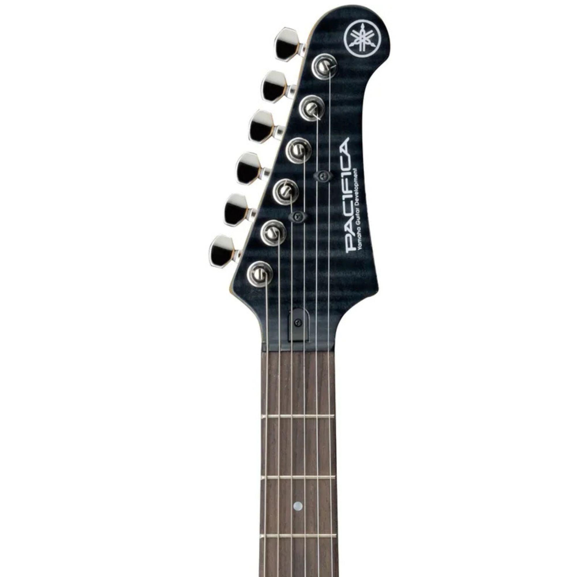 Yamaha PAC611V Pacifica Electric Guitar with Tinted Maple Neck in Translucent Black Flamed Maple