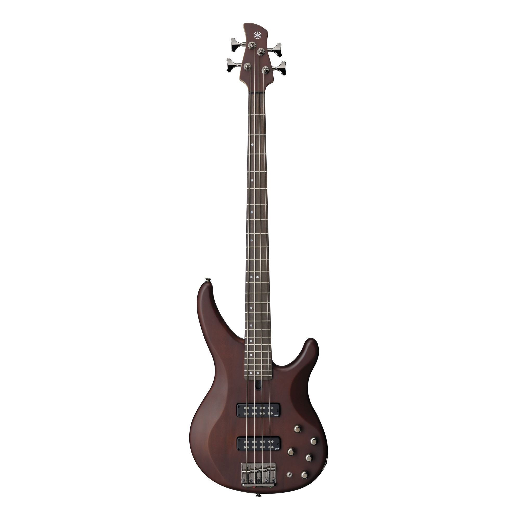 Yamaha TRBX504 4-String Bass Guitar with Maple/Mahogany Neck in Translucent Brown