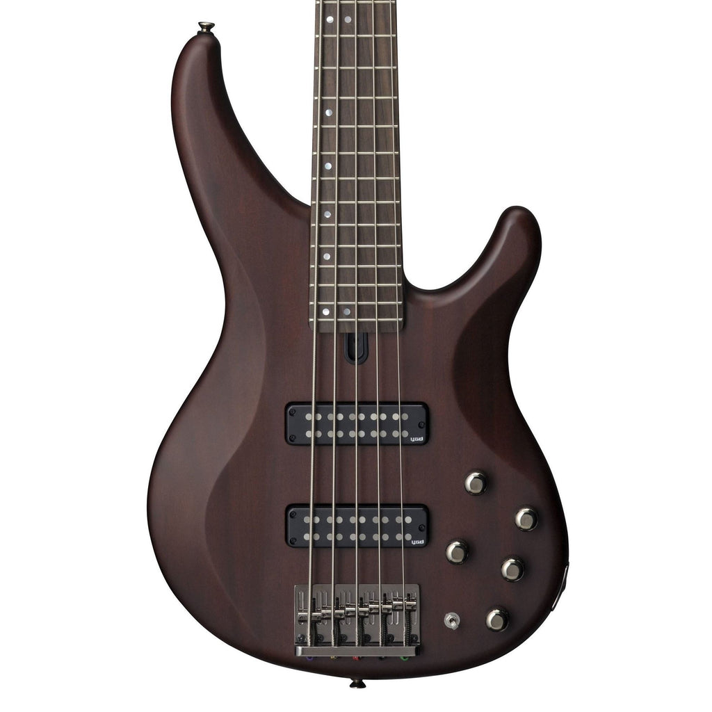 Yamaha TRBX505 5-String Bass Guitar with Maple/Mahogany Neck - Translucent Brown