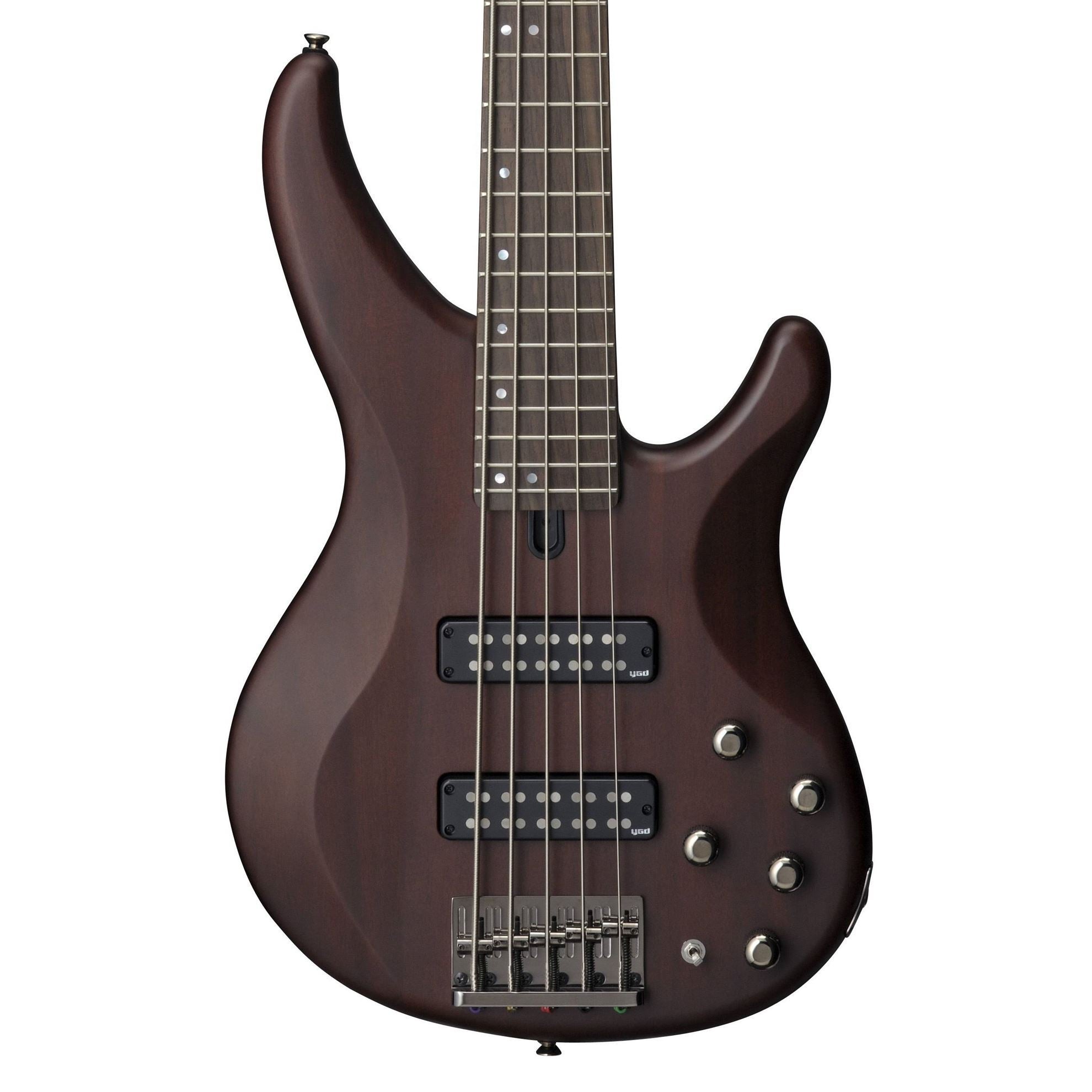 Yamaha TRBX505 5-String Bass Guitar with Maple/Mahogany Neck - Translucent Brown
