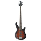 Yamaha TRBX174 electric bass guitar in old violin sunburst finish, 4-string model with a sleek body and modern design.