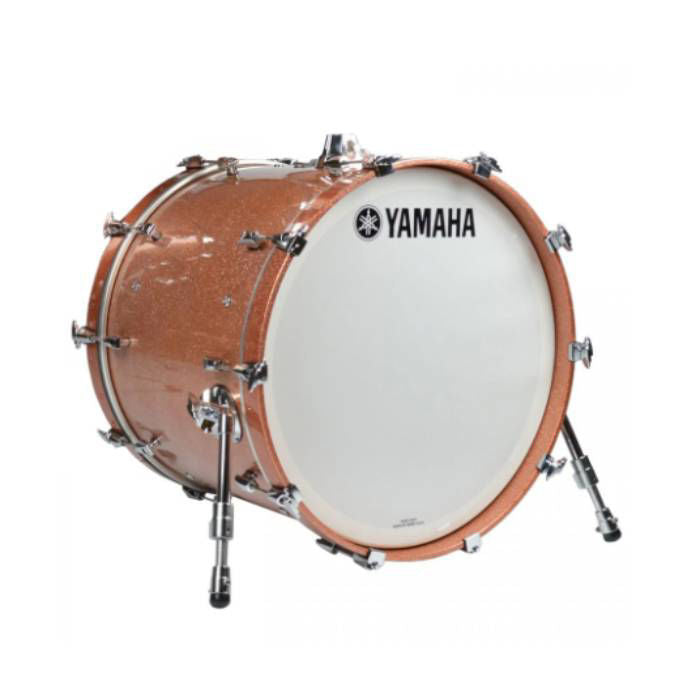 Yamaha Absolute Hybrid Maple 22 x 14 inch Bass Drum in Pink Champagne Sparkle
