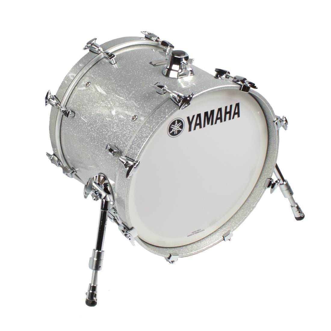 Yamaha Absolute Hybrid Maple 22 x 18 Inch Bass Drum in Silver Sparkle