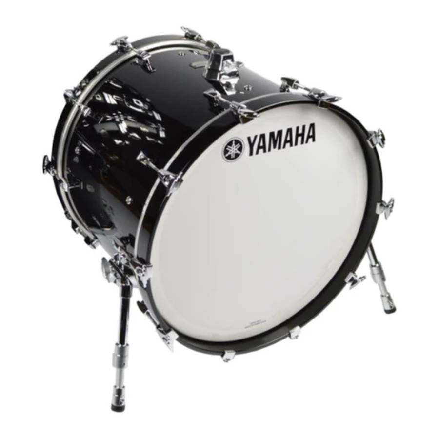 Yamaha Absolute Hybrid Maple 24 x 16 Inch Bass Drum in Solid Black