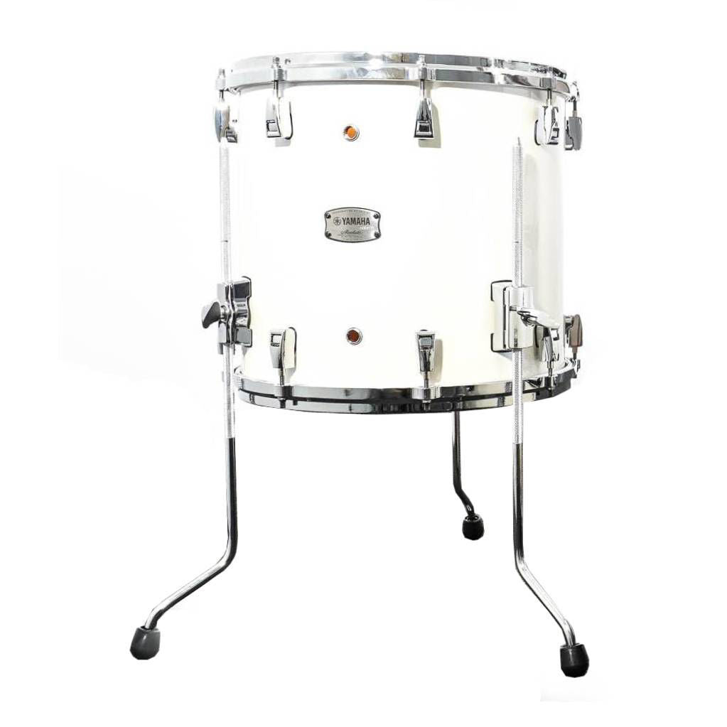 Yamaha Absolute Hybrid Maple 14 x 13 Inch Floor Tom in Polar White