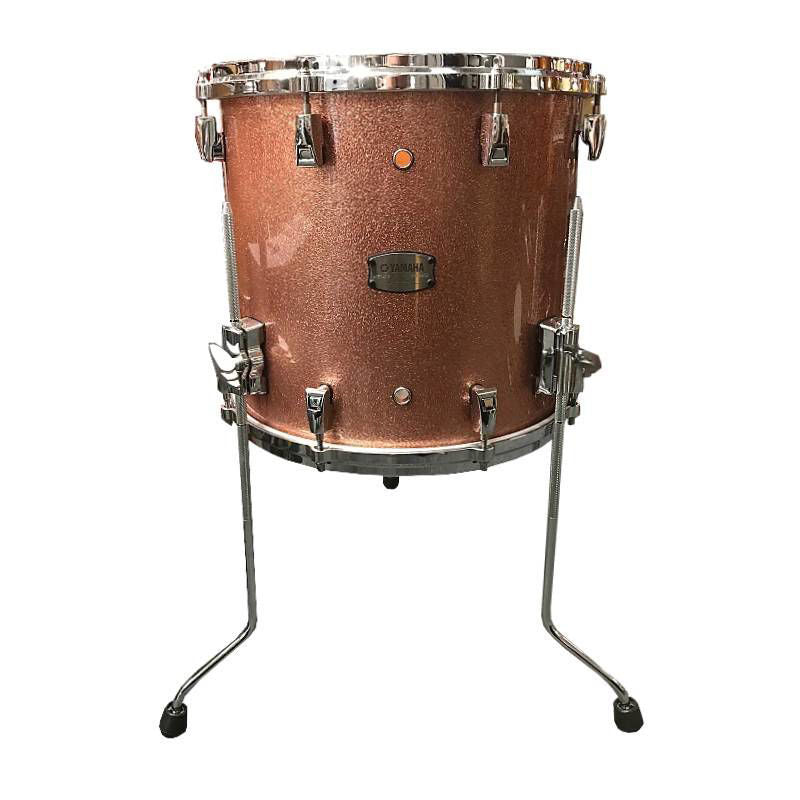 Yamaha Absolute Hybrid Maple 14 x 13 Inch Floor Tom in Pink Champagne Sparkle
