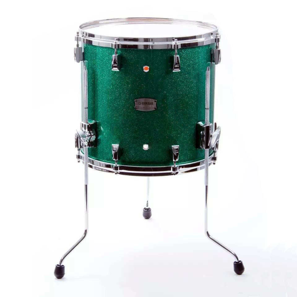 Yamaha Absolute Hybrid Maple 16 x 15 Floor Tom in Jade Green Sparkle