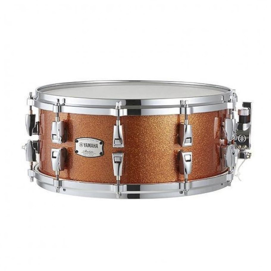 Yamaha Absolute Hybrid Maple 14 x 6 inch Snare Drum in Orange Sparkle
