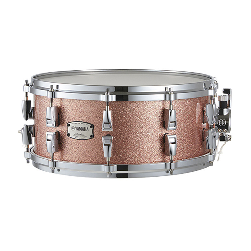 Yamaha  Absolute Hybrid Maple 14 x 6 inch Snare Drum in Pink Champagne Sparkle