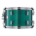 Yamaha Absolute Hybrid Maple 12x9 inch rack tom in jade green sparkle finish, showcasing its vibrant color and sleek design.