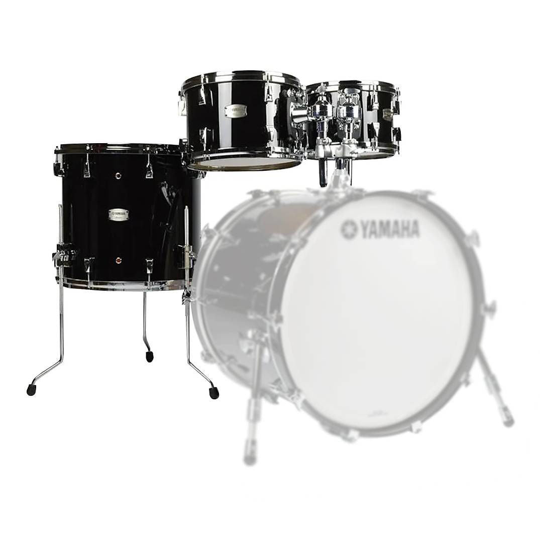 Yamaha AMP6F3SOB Absolute Hybrid Maple Euro Tom Pack with TH945B in Solid Black