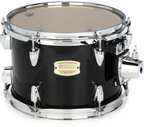 Yamaha Stage Custom 10x7 inch black tom drum from the single drums collection, featuring a sleek Raven Black finish.