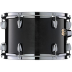 Yamaha Stage Custom 10x7 inch black tom drum in Raven Black finish, single drum for drum set percussion, detailed shot